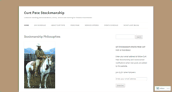 Desktop Screenshot of curtpatestockmanship.com