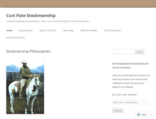 Tablet Screenshot of curtpatestockmanship.com